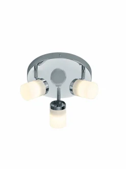 Trio Leuchten Strahler 3flg silberfarben