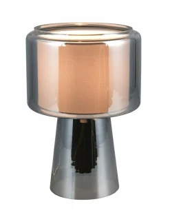 Trio Leuchten Tischleuchte 1flg silberfarben