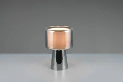 Trio Leuchten Tischleuchte 1flg silberfarben