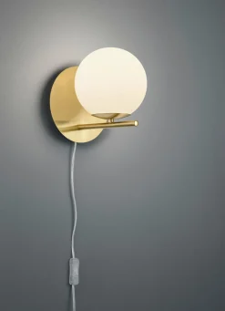 Trio Leuchten Wandleuchte 1flg goldfarben