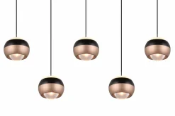 Trio SELECT LED-Pendelleuchte 5flg schwarz