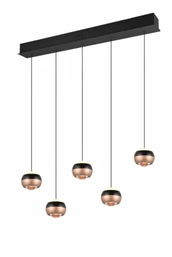Trio SELECT LED-Pendelleuchte 5flg schwarz