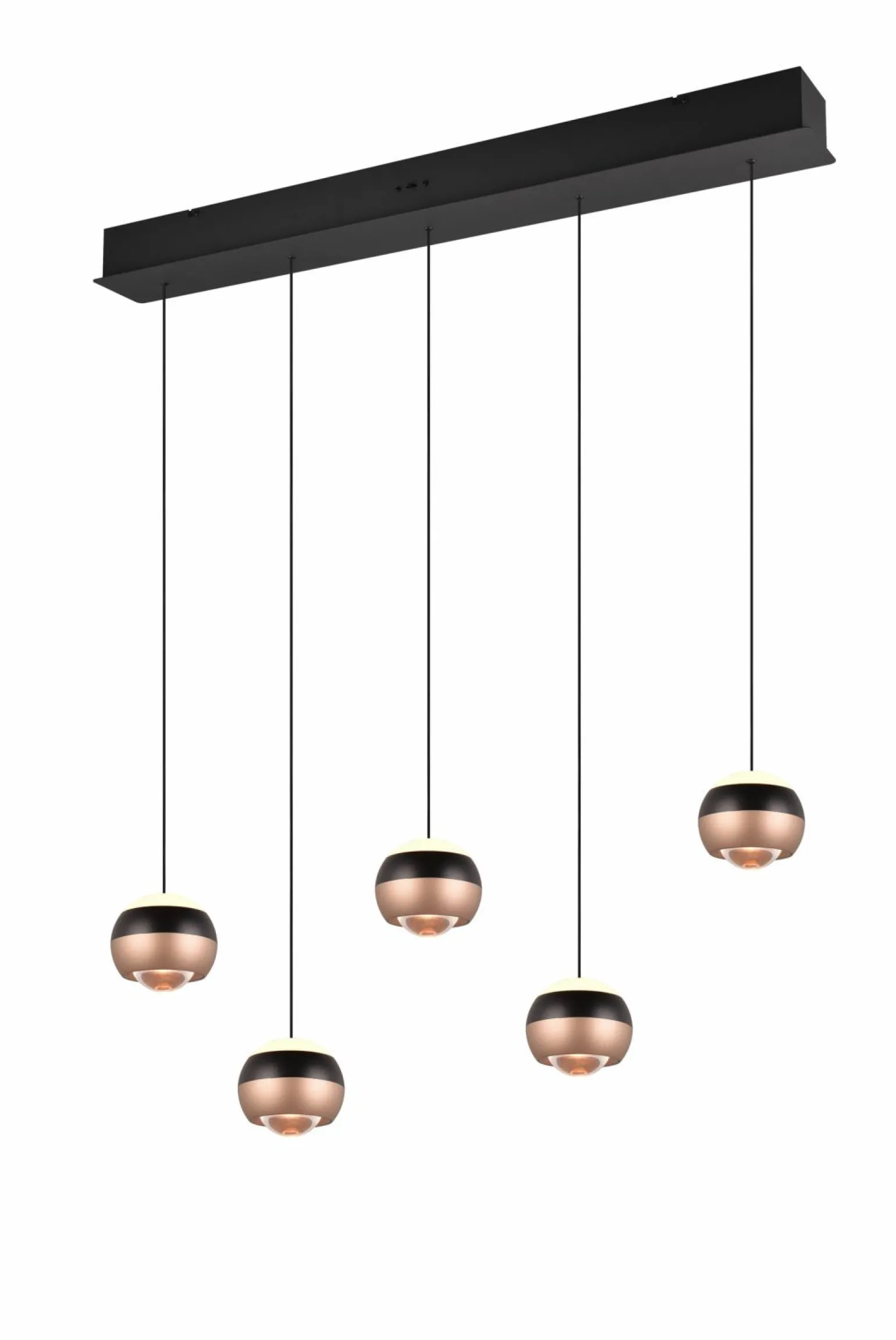 Trio SELECT LED-Pendelleuchte 5flg schwarz
