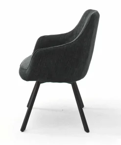 Vierfuß-Armlehnstuhl grau