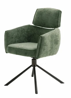 Vierfußstuhl mit Armlehne grün