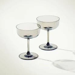 Villeroy & Boch 2er Sekt-/Dessertglas grau