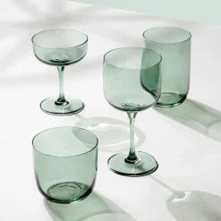 Villeroy & Boch 2er Sekt-/Dessertglas grün