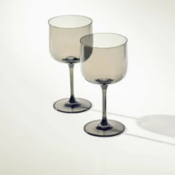 Villeroy & Boch 2er Weinkelch grau