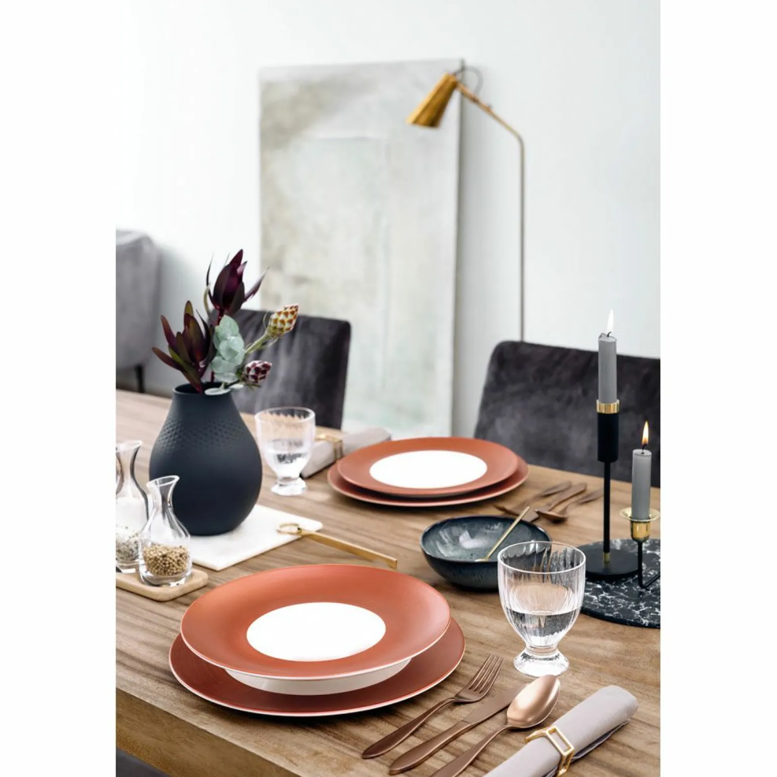 Villeroy & Boch Schale tief 29cm orangegoldfarben