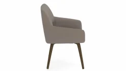 vito Armlehnenstuhl braun