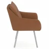 vito Armlehnenstuhl braun