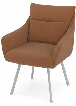 vito Armlehnenstuhl braun