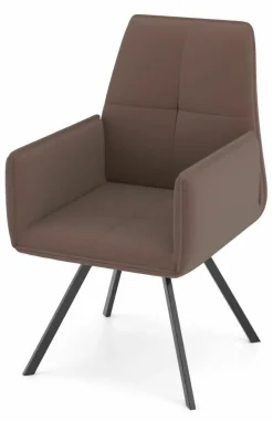 vito Armlehnenstuhl braun