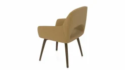 vito Armlehnenstuhl braungelborange