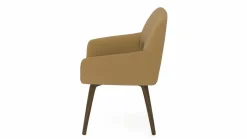 vito Armlehnenstuhl braungelborange
