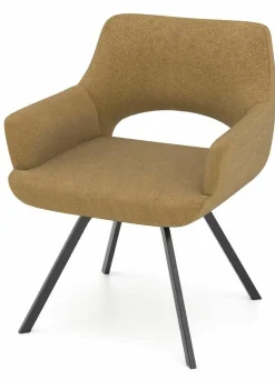 vito Armlehnenstuhl braunorange