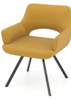 vito Armlehnenstuhl gelb