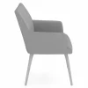 vito Armlehnenstuhl grau