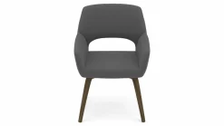 vito Armlehnenstuhl silberfarben