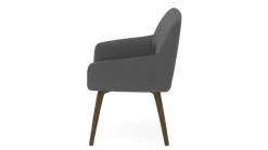 vito Armlehnenstuhl silberfarben