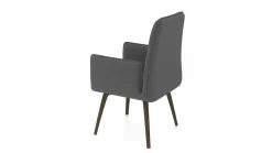 vito Armlehnenstuhl silberfarben