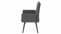 vito Armlehnenstuhl silberfarben