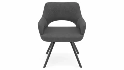 vito Armlehnenstuhl silberfarben