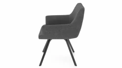 vito Armlehnenstuhl silberfarben