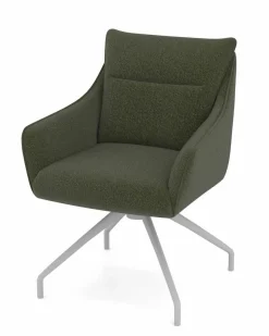vito Armlehnpolsterstuhl grün