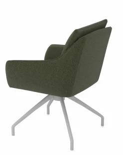 vito Armlehnpolsterstuhl grün