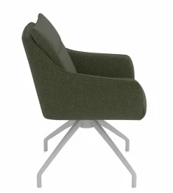 vito Armlehnpolsterstuhl grün