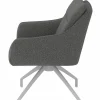 vito Armlehnpolsterstuhl grau