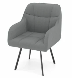 vito Armlehnstuhl silberfarben