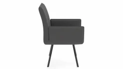 vito Armlehnstuhl silberfarben