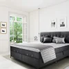 vito Boxspringbett m. Motor grau
