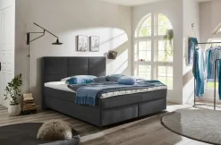 vito Boxspringbett schwarz