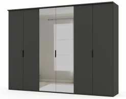 vito Drehtürenschrank grau