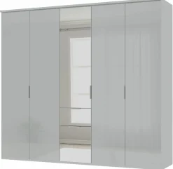 vito Drehtürenschrank grau