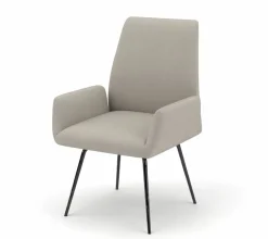 vito Esszimmerstuhl mit Armlehne grau