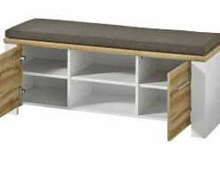 vito Garderobenbank weißbraun