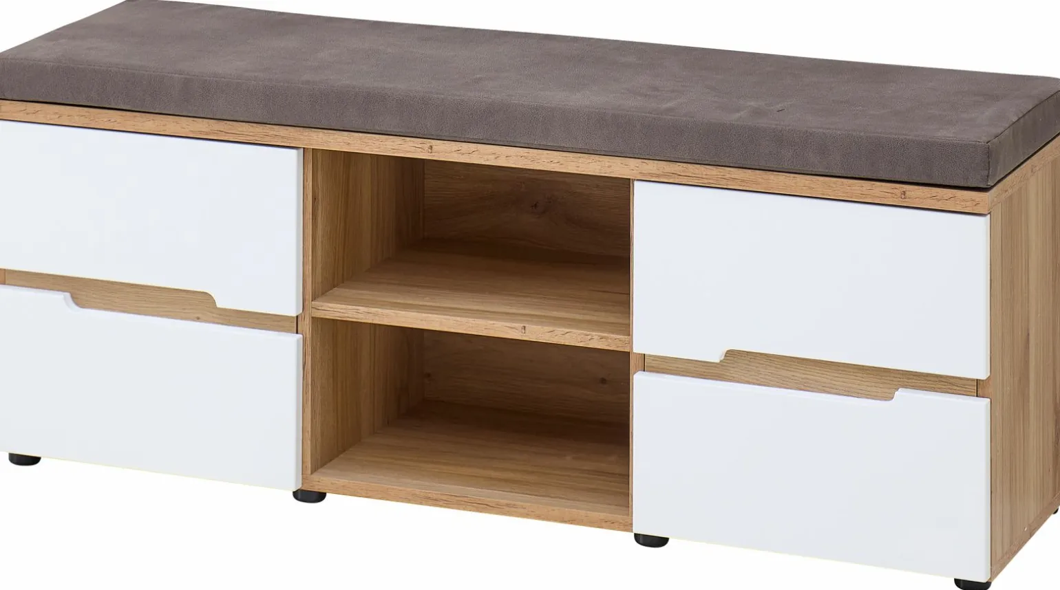 vito Garderobenbank weißbraun