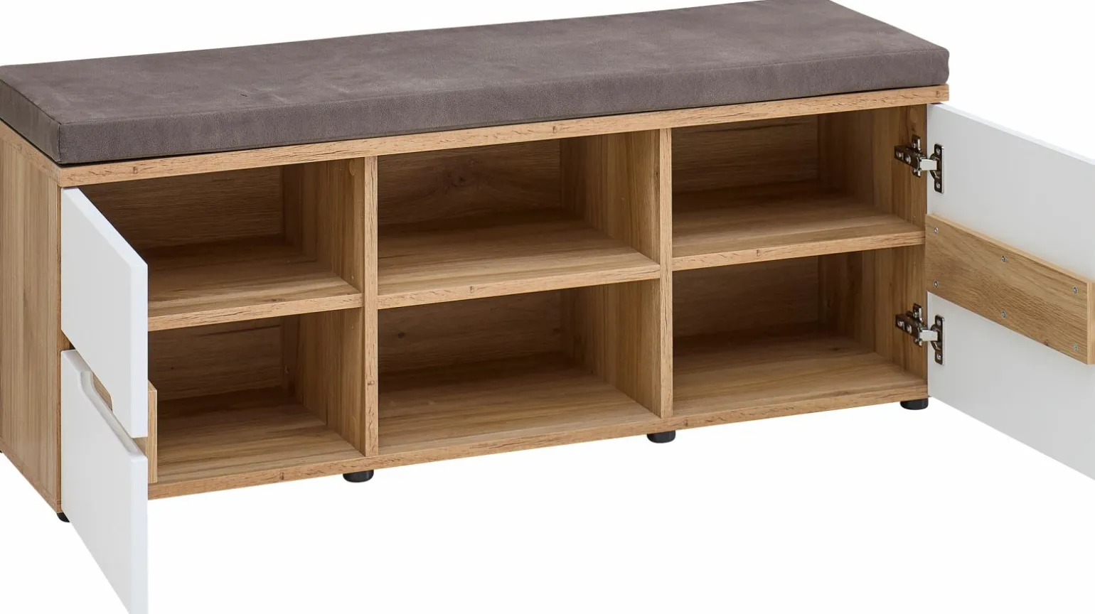 vito Garderobenbank weißbraun