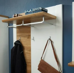 vito Garderobenpaneel weißbraun