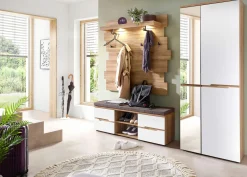 vito Garderobenschrank weißbraun