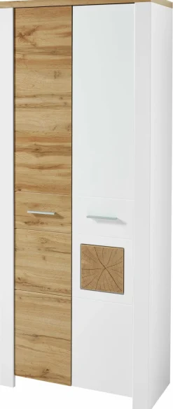 vito Garderobenschrank weißbraun