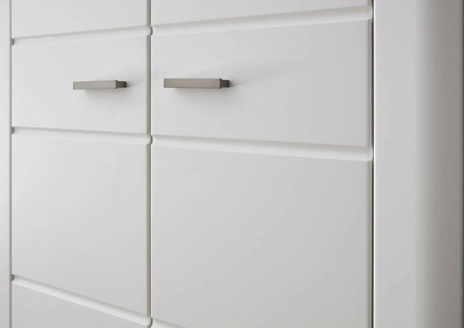 vito Kommode braunweißsilberfarbenschwarz