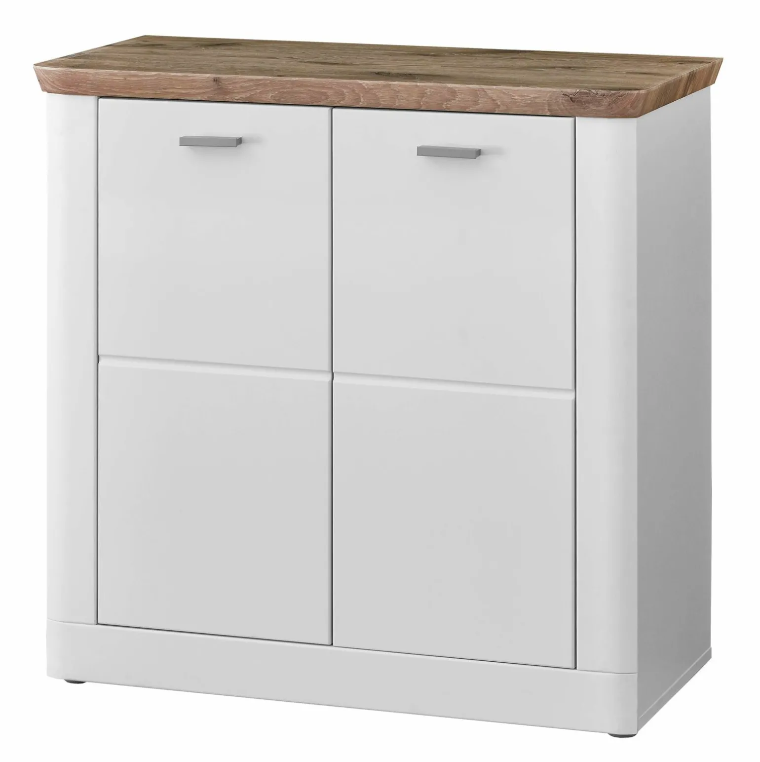 vito Kommode braunweißsilberfarbenschwarz