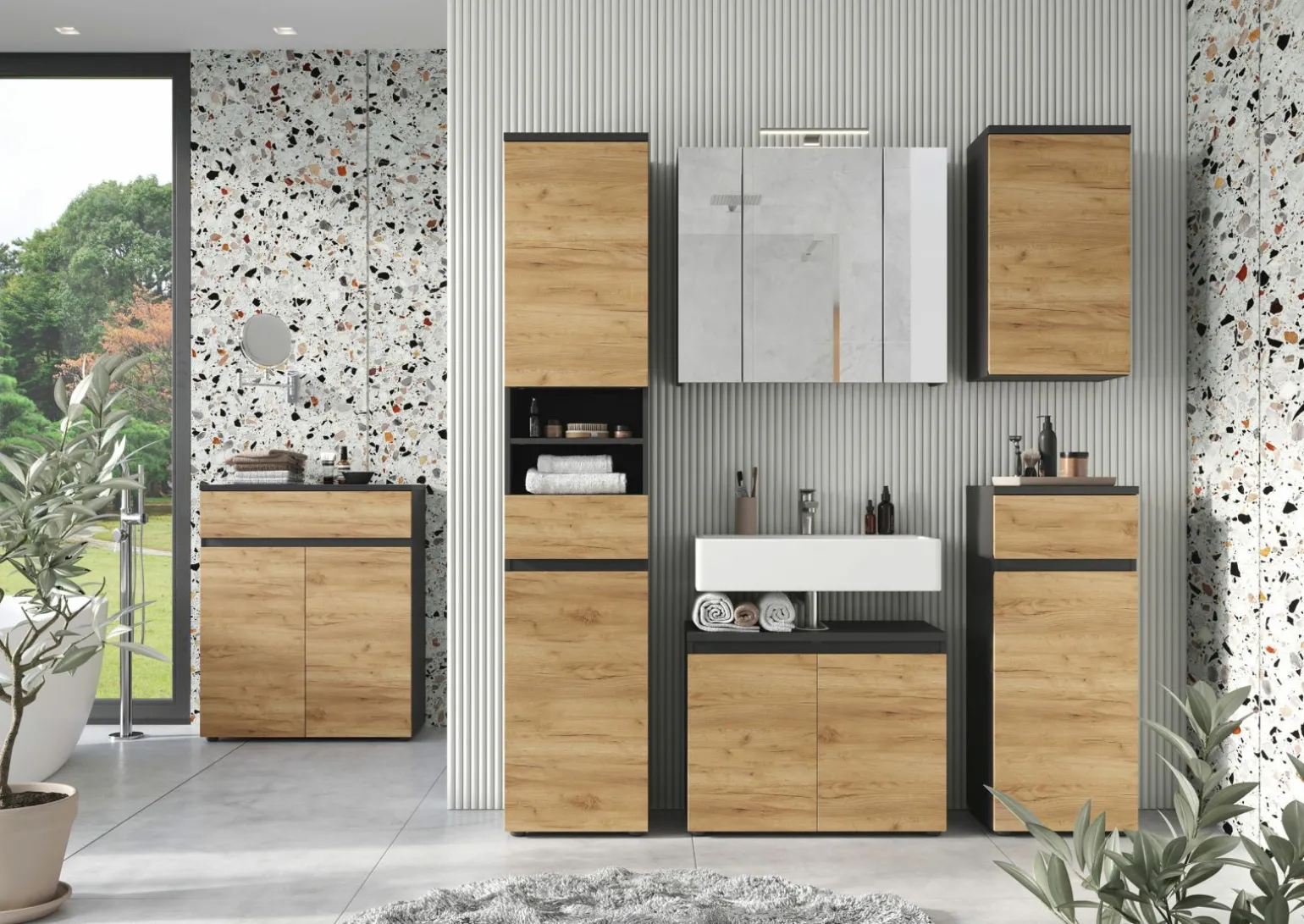 vito Kommode graubraun