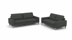 vito Polstergarnitur schwarz