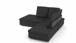 vito Polstergarnitur schwarz